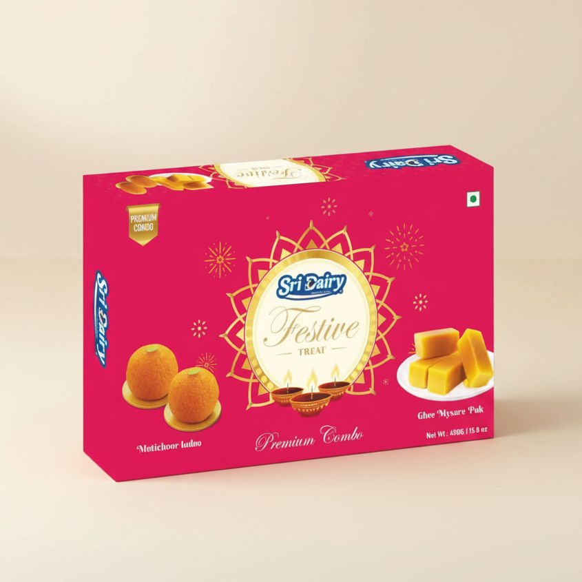 Ghee Mysore Pak & Motichoor Ladoo - 450 gm