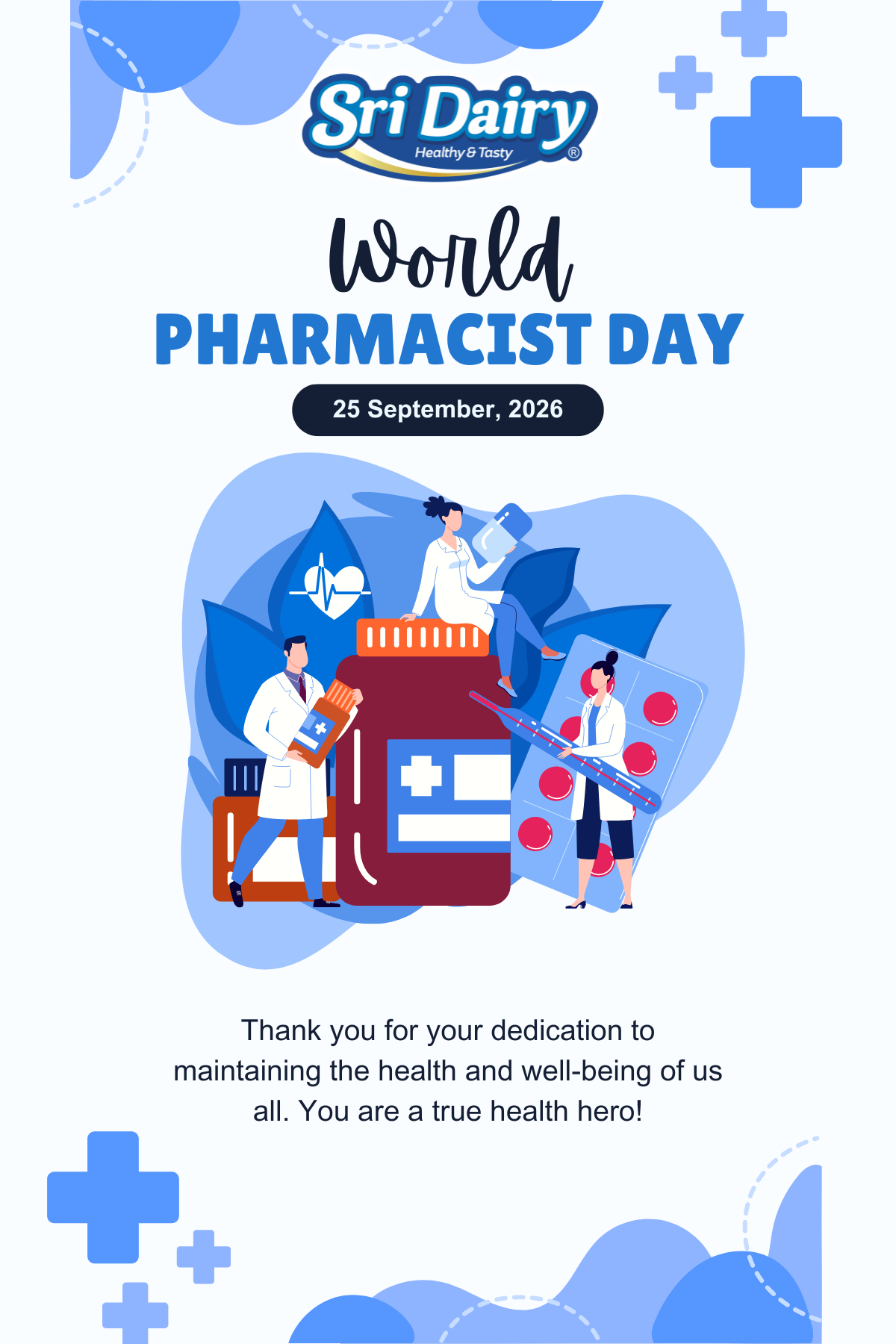World Pharmacist Day 2024: Honoring Healthcare Heroes with Sri Dairy, Srivilliputtur