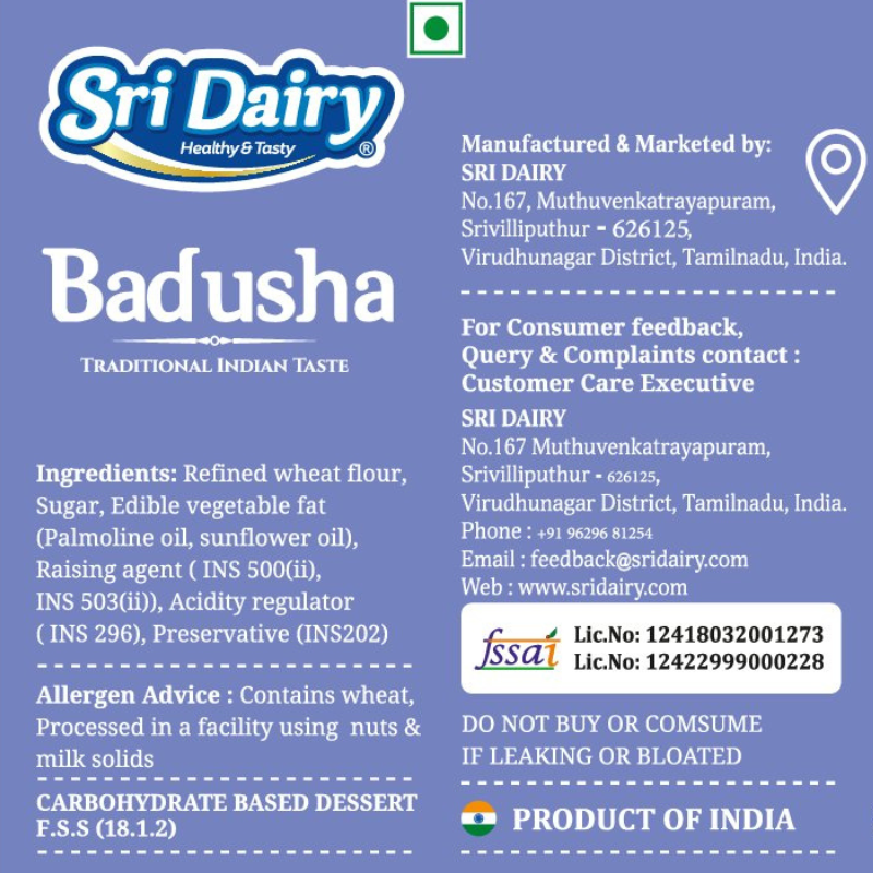 Badusha Indian Sweet