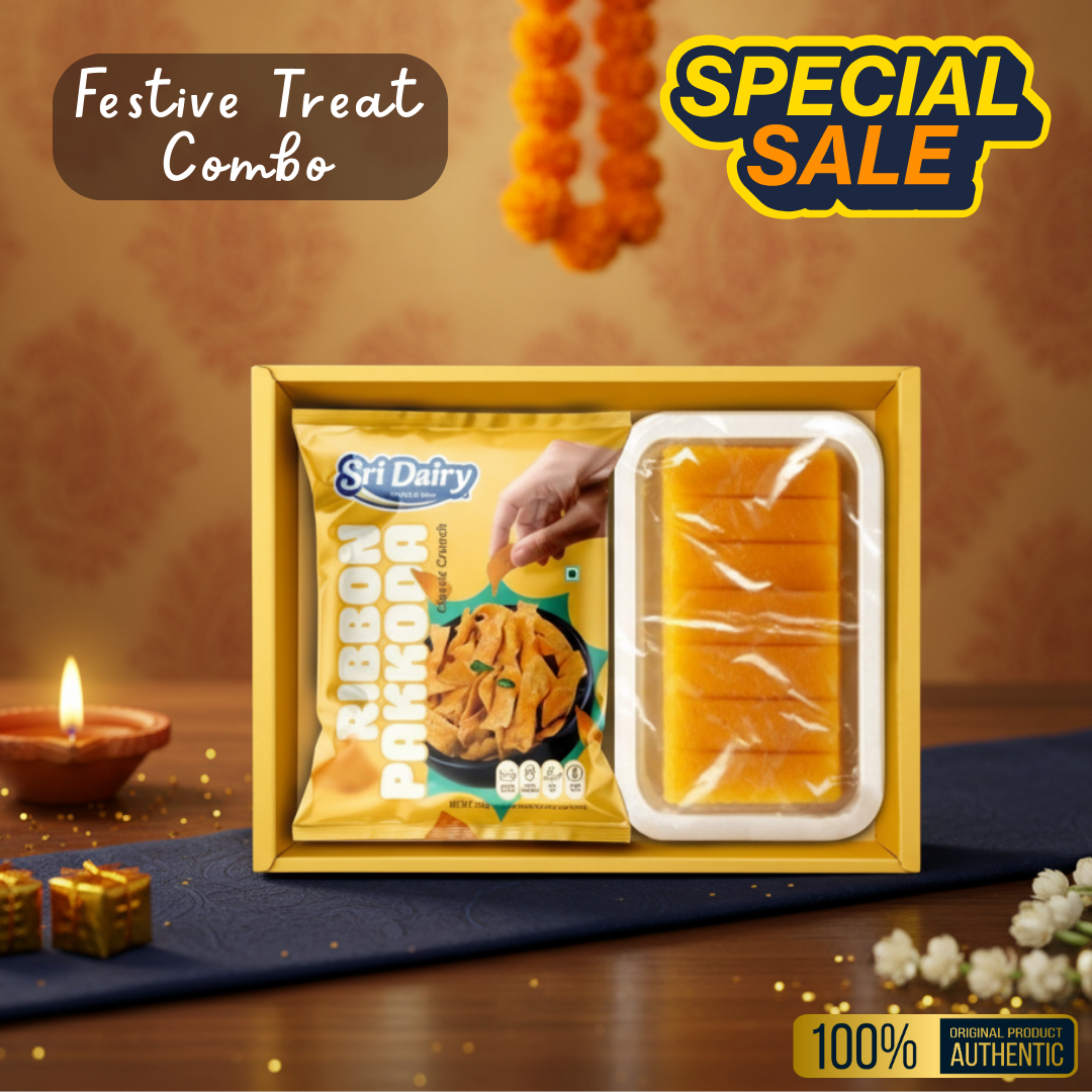 Royal Combo | Ghee Mysore Pak & Ribbon Pakoda