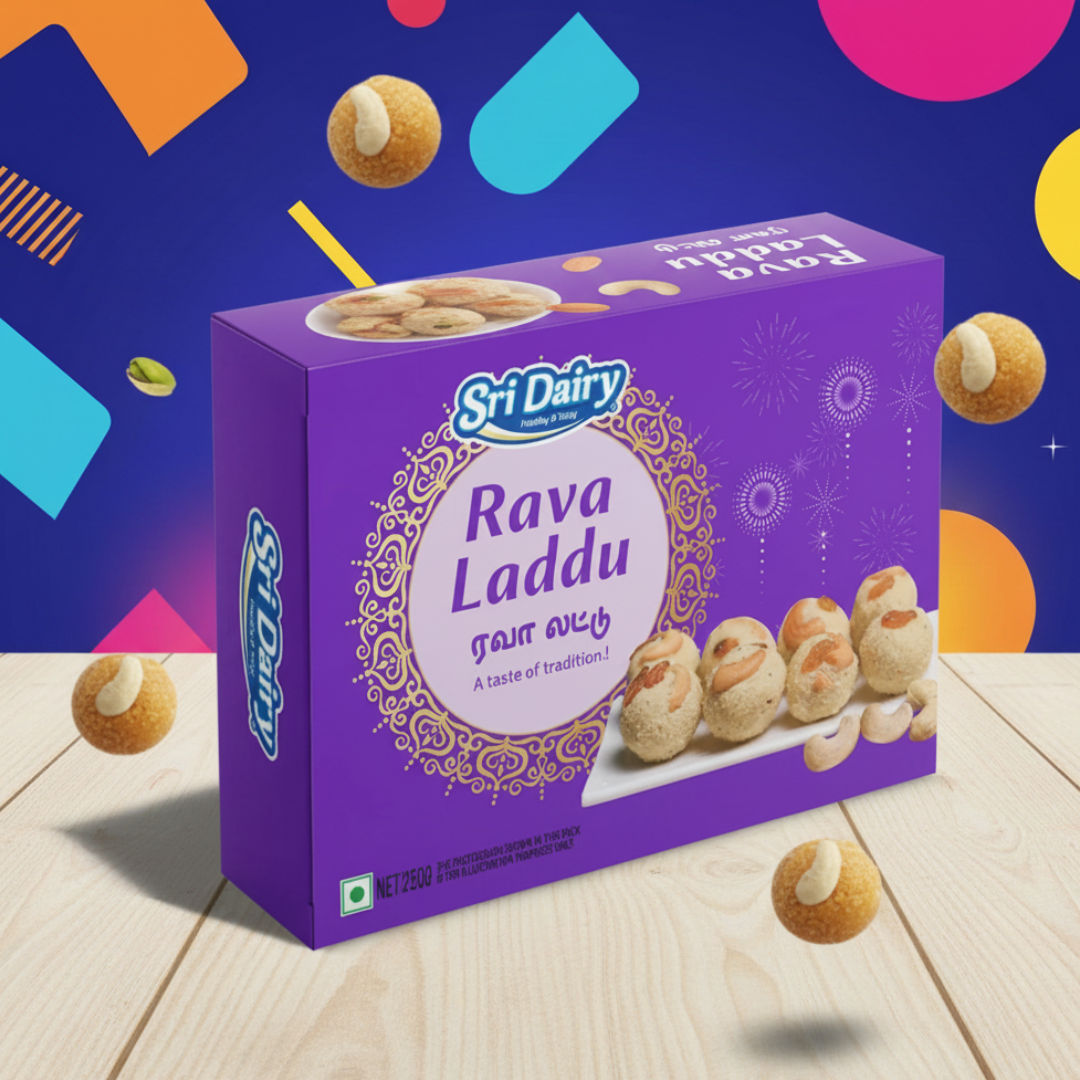Sri Dairy Rava Ladoo (Rava Laddu)